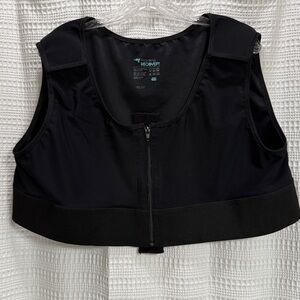 Marena Black Recovery Garment 4XL post surgical top Short Vest style No. MVS